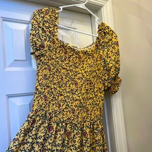 Max Studio Yellow Floral Maxi Dress
